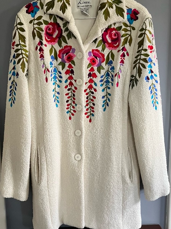 Linea by Louis Dell'Olio Jackets & Blazers - Gorgeous Vtg Linea by Louis Dell'Olio Teddy Jacket